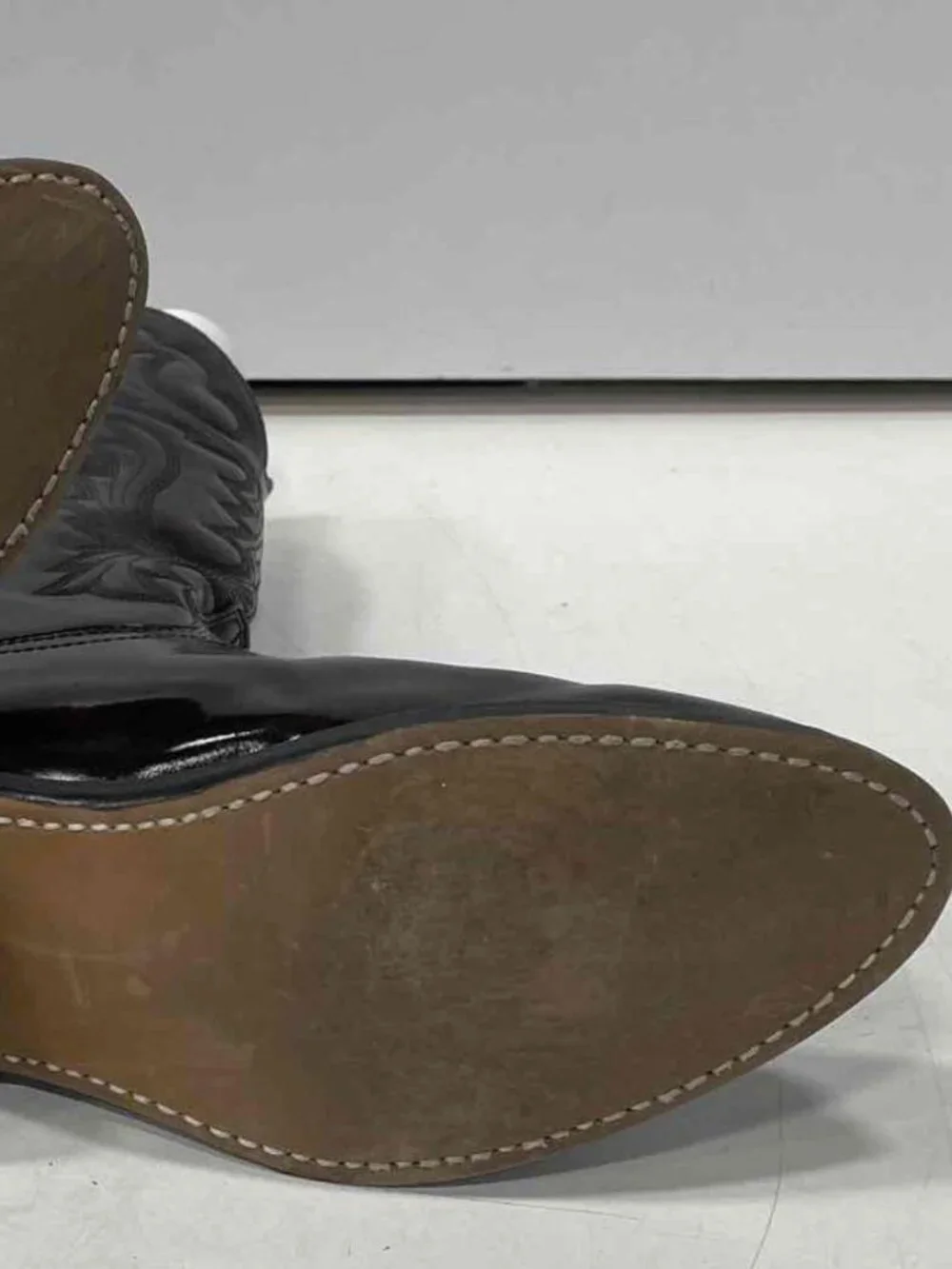 Rancho Valencia Mens Brown Leather Cowboy Boots Size 13 Festival Burning Man